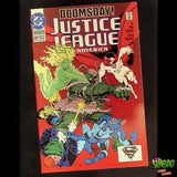 Justice League / International / America 69A Battle with Doomsday