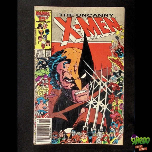 Uncanny X-Men, Vol. 1 211B 1st full team app. The Marauders, Marvel 25th Anniver