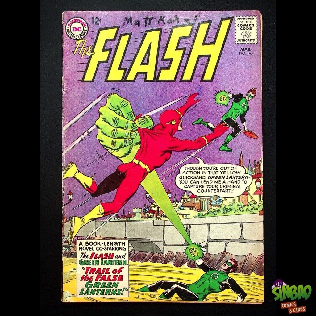 Flash, Vol. 1 143 1st Silver Age app. T.O. Morrow