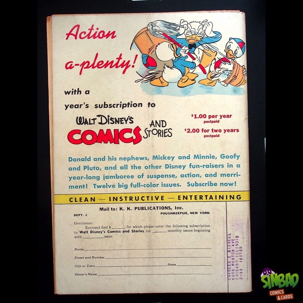 Walt Disney's Comics and Stories 31 1st Carl Barks Story In Walt Disney's Comics
